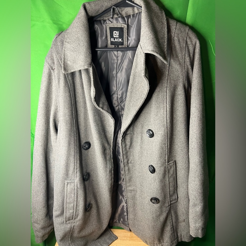 Gray peacoat